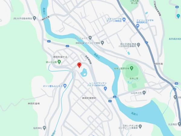 飛騨市神岡町釜崎 畑農地 58.86坪 現地案内図 