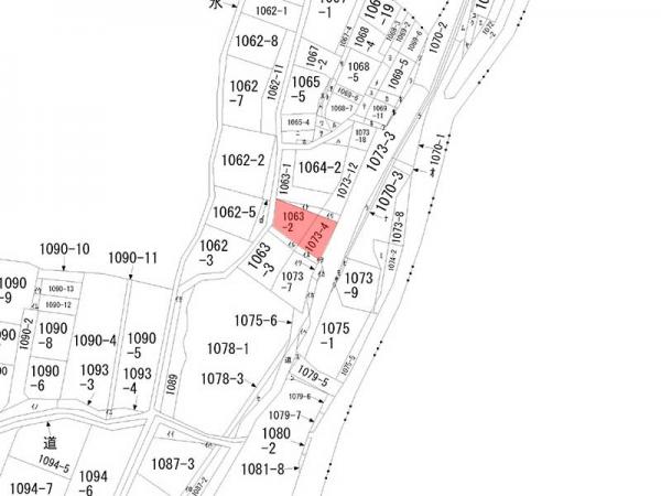 高山市越後町 住宅用土地 56.63坪 区画図 