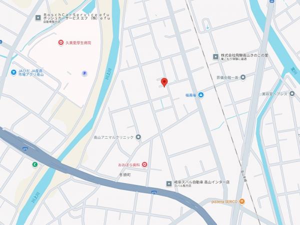 高山市冬頭町 中古戸建 6LDK 現地案内図 