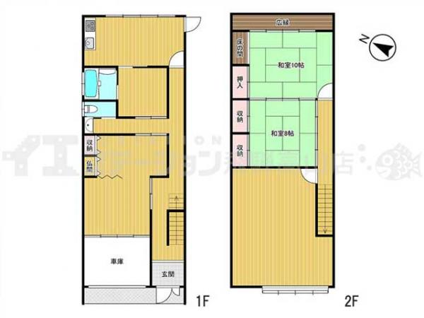 飛騨市神岡町船津 中古戸建 5DK 間取り図 