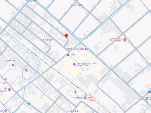 飛騨市古川町若宮2丁目 住宅用土地 88.41坪 現地案内図 