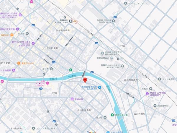 飛騨市古川町増島町 住宅用土地 52.58坪 現地案内図 