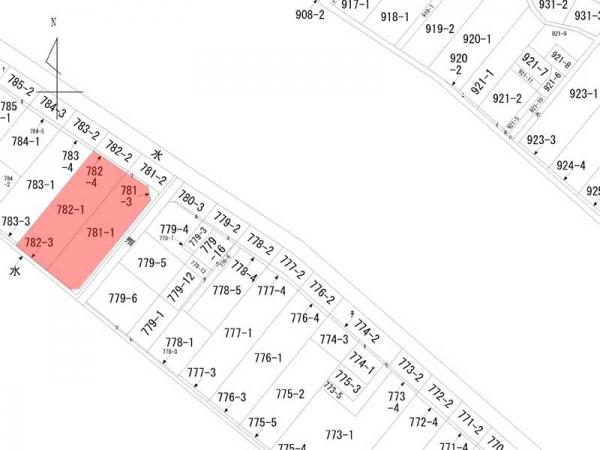 飛騨市古川町沼町 住宅用土地 353.62坪 区画図 