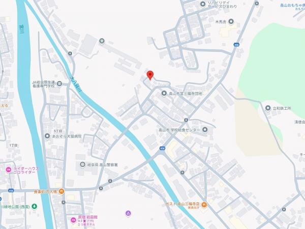 高山市三福寺町 中古戸建 7DK 現地案内図 