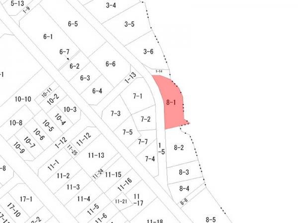 飛騨市神岡町館野町 畑農地 96.07坪 区画図 