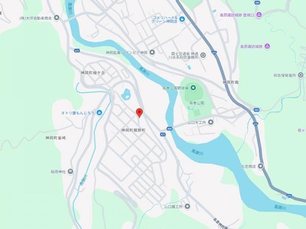 飛騨市神岡町館野町 畑農地 96.07坪 現地案内図 