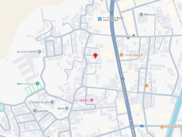 高山市下岡本町 中古戸建 5DK 現地案内図 