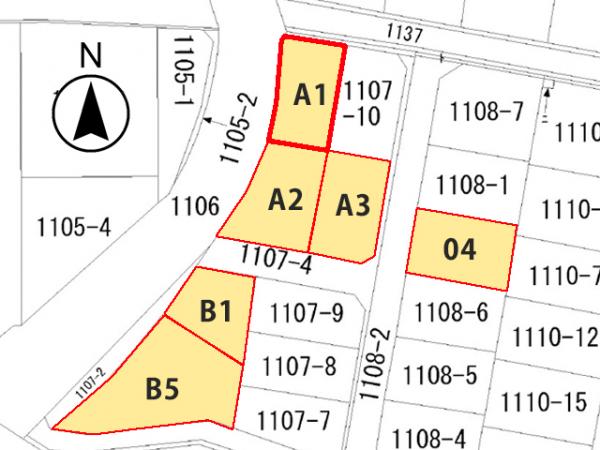 高山市山口町 住宅用土地 50.2坪 区画図 