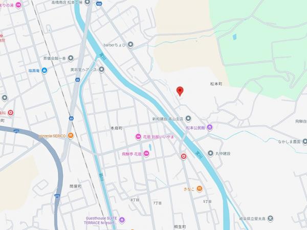 高山市松本町 中古戸建 5LDK 現地案内図 