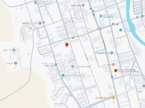 【ご商談中】高山市石浦町3丁目 住宅用土地 59.55坪 現地案内図 