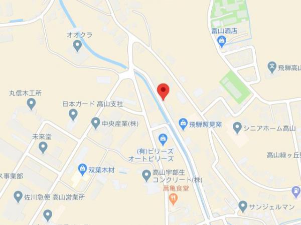 高山市山田町 中古5LDK+宿舎(部屋/食堂/洗面トイレ/共同風呂) 現地案内図 