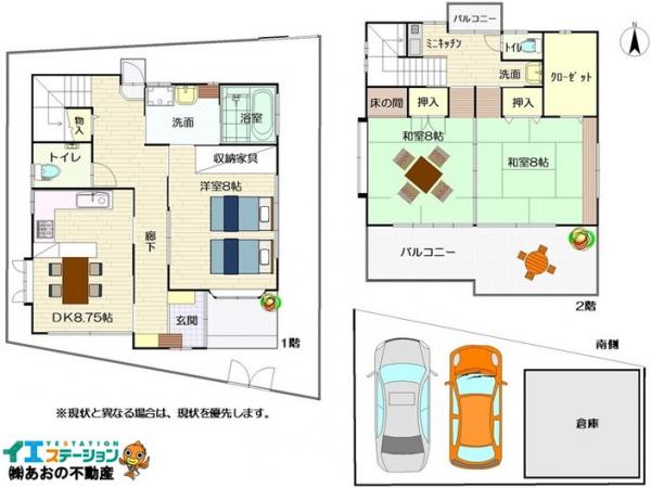 中古戸建 徳島市中前川町2丁目 駅 2800万円