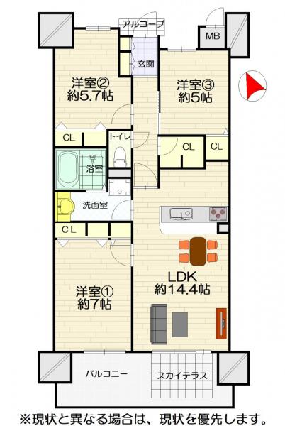 中古マンション 徳島市北前川町4丁目 JR徳島線徳島駅 2800万円