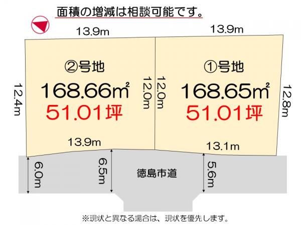 土地 徳島市八万町橋本 JR牟岐線文化の森駅 816.16万円