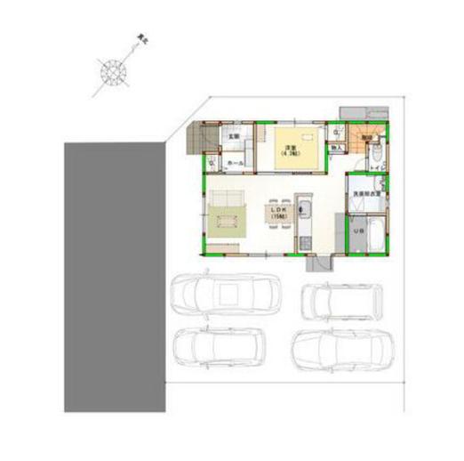 新築戸建 徳島市八万町内浜 JR牟岐線文化の森駅 2,498万円