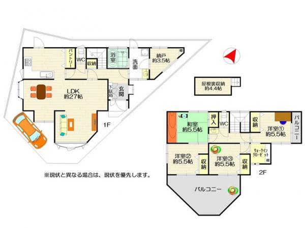 中古戸建 徳島市八万町法花谷 JR牟岐線文化の森駅 1,000万円