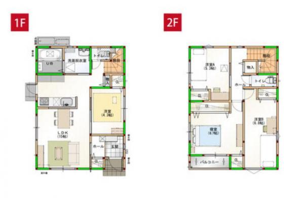 新築戸建 徳島市庄町５丁目 JR徳島線鮎喰駅 2,498万円