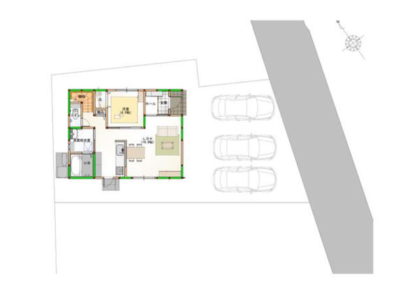 新築戸建 板野郡北島町北村字神屋敷 JR高徳線勝瑞駅 2,098万円