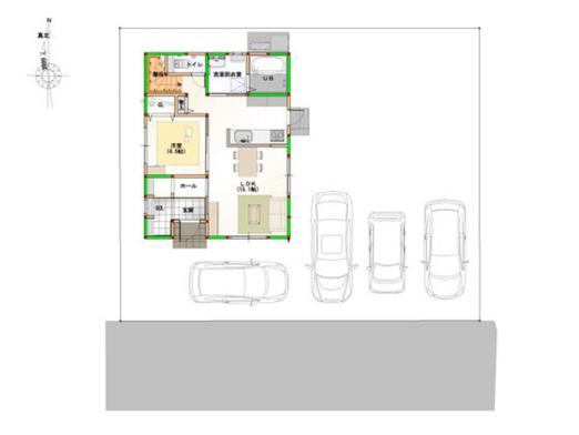 新築戸建 板野郡藍住町住吉字逆藤 JR高徳線勝瑞駅 2,498万円