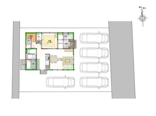 新築戸建 板野郡藍住町住吉字乾 JR高徳線勝瑞駅 2,498万円