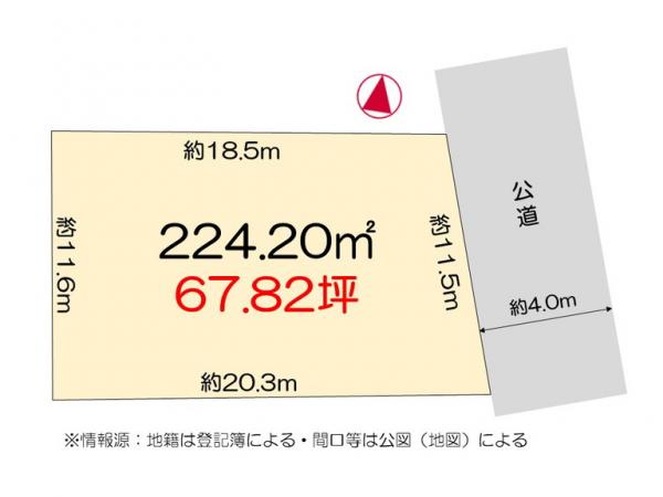 土地 徳島市国府町和田字五反田 JR徳島線府中駅 850万円