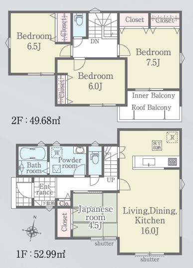 新築戸建 板野郡藍住町勝瑞字正喜地 JR高徳線勝瑞駅 2,780万円