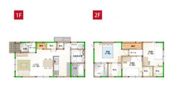 新築戸建 板野郡藍住町笠木字東野 JR高徳線勝瑞駅 1,898万円