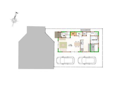 新築戸建 板野郡藍住町笠木字東野 JR高徳線勝瑞駅 1,898万円