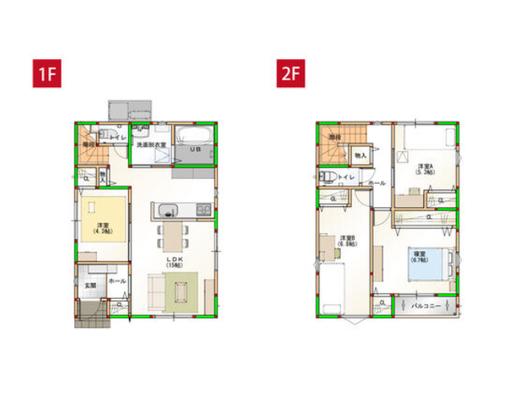 新築戸建 板野郡藍住町奥野字乾 JR高徳線阿波川端駅 2,398万円