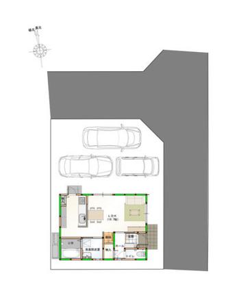 新築戸建 板野郡藍住町東中富字東傍示 JR高徳線板野駅 1,998万円