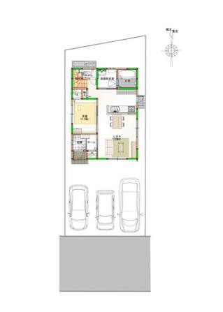 新築戸建 板野郡藍住町東中富字龍池傍示 JR高徳線板野駅 2,298万円