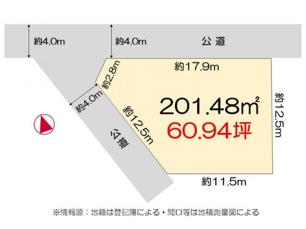 土地 徳島市西新浜町１丁目 JR牟岐線文化の森駅 980万円