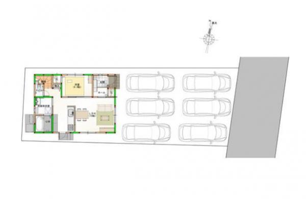 新築戸建 板野郡北島町中村字御供田 JR高徳線勝瑞駅 2,398万円