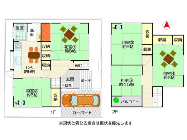 中古戸建 徳島市南沖洲１丁目 JR牟岐線阿波富田駅 480万円