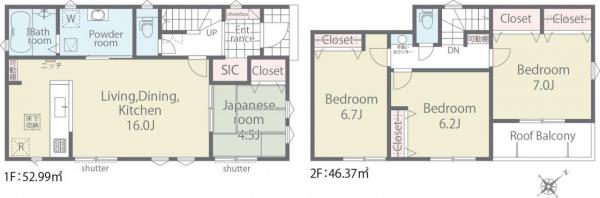 新築戸建 板野郡北島町鯛浜字川久保 JR高徳線吉成駅 2,820万円