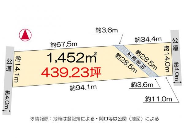 土地 徳島市国府町南岩延 JR徳島線鮎喰駅 1,370万円