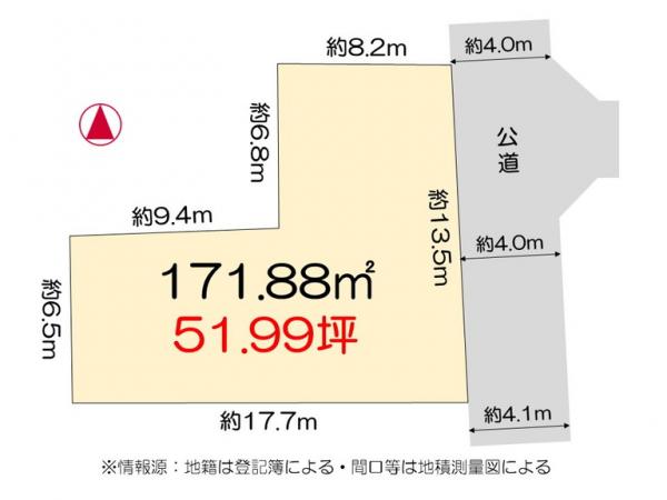 土地 徳島市北田宮3丁目 JR徳島線佐古駅 1,100万円