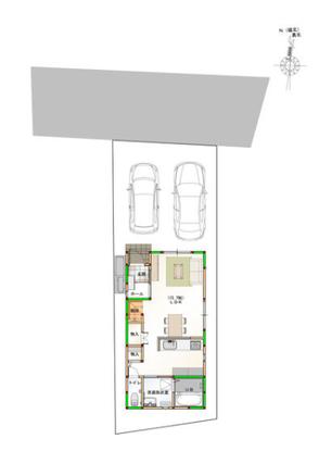 新築戸建 徳島市南矢三町１丁目 JR徳島線佐古駅 2,198万円