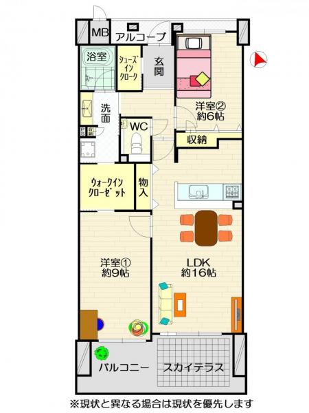 ロイヤルガーデン伊月町 間取り図 