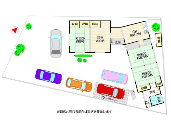 中古戸建 名西郡石井町高原字東高原 JR徳島線下浦駅 420万円