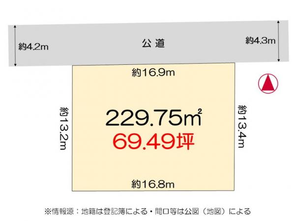 土地 板野郡松茂町広島字丸須 JR鳴門線立道駅 380万円