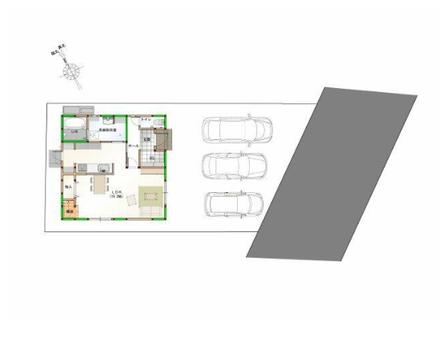 新築戸建 徳島市北沖洲１丁目 JR牟岐線阿波富田駅 2,398万円