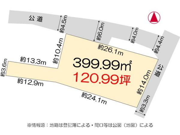 土地 徳島市中吉野町3丁目 JR徳島線徳島駅 3,430万円