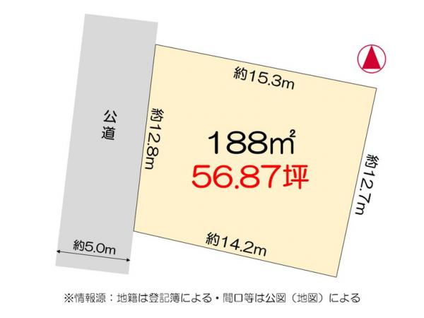 土地 徳島市川内町大松 JR鳴門線教会前駅 450万円