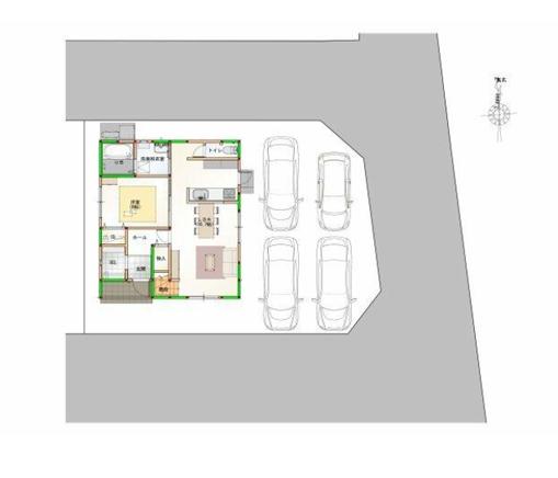 新築戸建 板野郡藍住町東中富字北傍示 JR高徳線板野駅 2,898万円