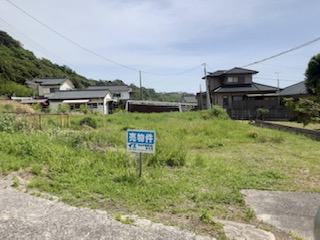 垂水市浜平　売地 前面道路含む現地写真 