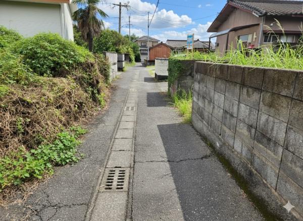 垂水市田神　売地 前面道路含む現地写真 