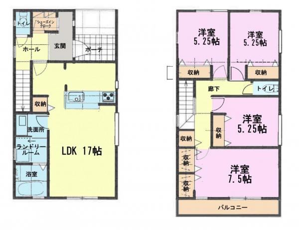新築戸建 佐倉市井野1353-2の一部 京成本線志津駅 3,480万円