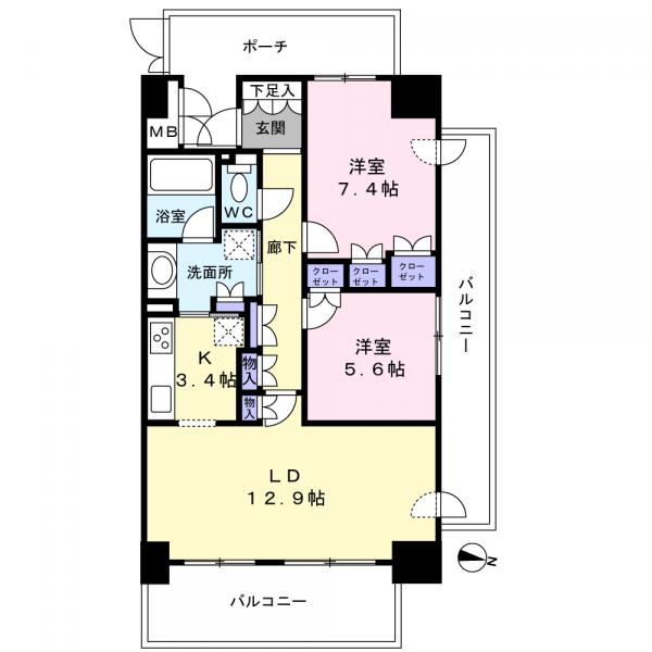 中古マンション 佐倉市南ユーカリが丘2-1 京成本線ユーカリが丘駅 3,180万円