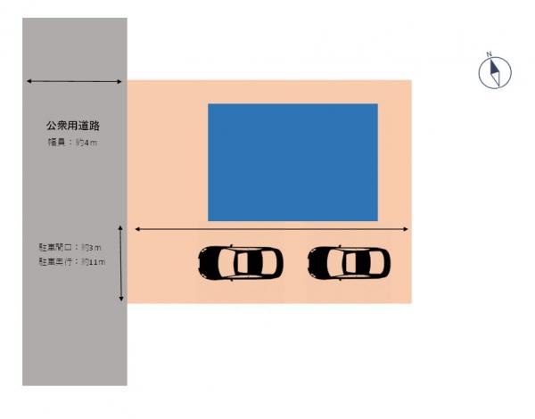 玉野八浜　リフォーム戸建 区画図 